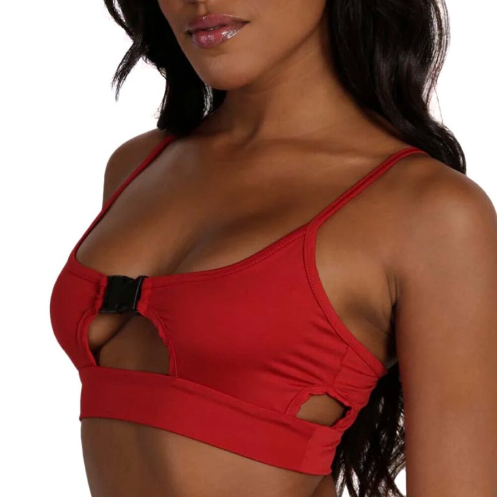IHeartRaves Cut Out Clasp Top